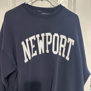 John Galt - Brandy Melville navy blue Newport Sweatshirt